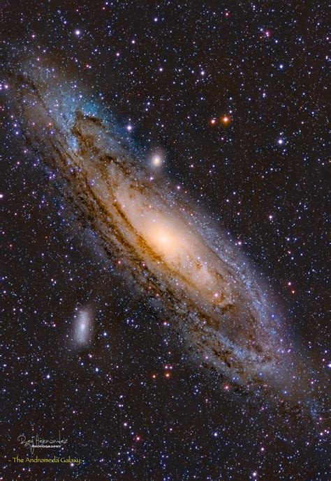 M31 Andromeda Galaxy A Combination Of Two Focal Length 400mm And 714mm