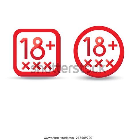 adults only content symbol xxx sign stock vector royalty free 215509720