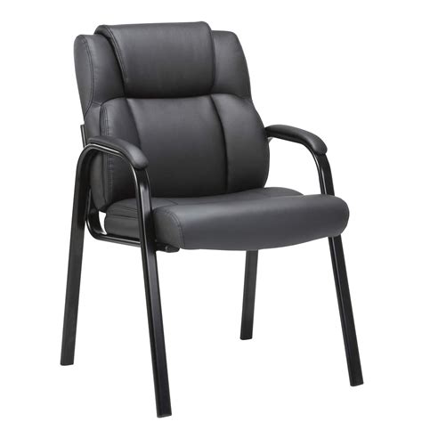Waiting Room Chair Heavy Duty Black Plastic Office Guest Chair Office