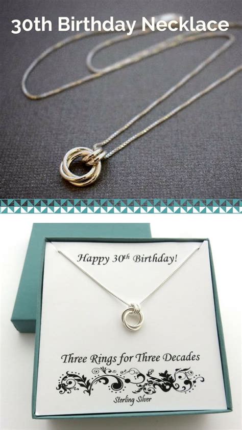 Our list includes 21st birthday gifts for her and 21st birthday gifts for him. 30th Birthday for Her Sterling Silver Necklace 30th | Etsy ...
