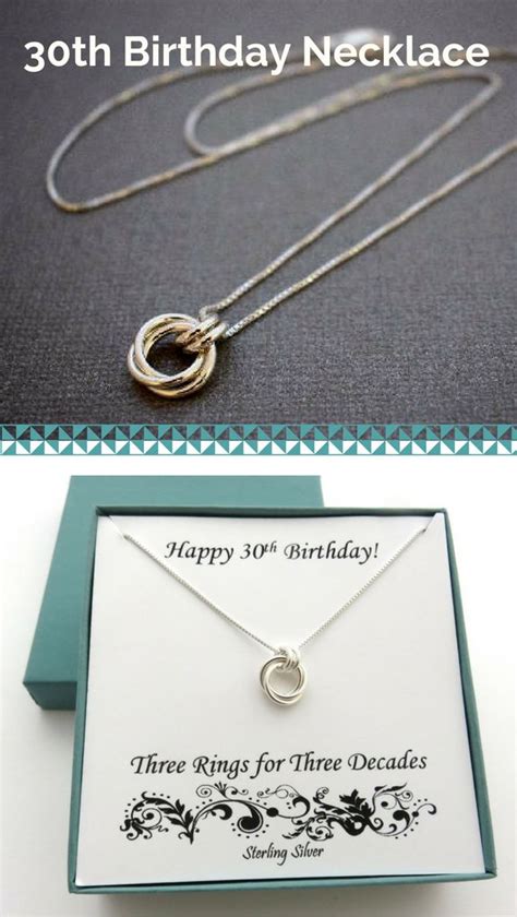 Find thoughtful 30th birthday gift ideas such as personalized photo playing cards, 10: 30th Birthday for Her Sterling Silver Necklace 30th | Etsy ...