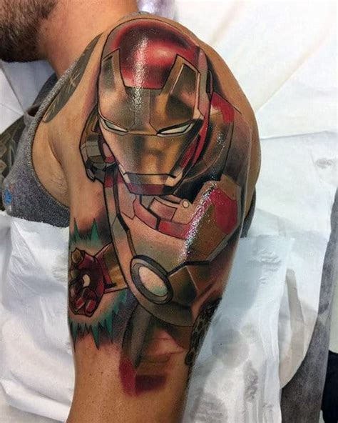 60 Marvel Tattoos For Men Superhero Comic Design Ideas