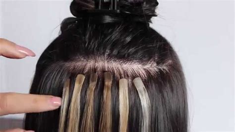 Tape In Hair Extensions How To Apply Glam Strands Youtube