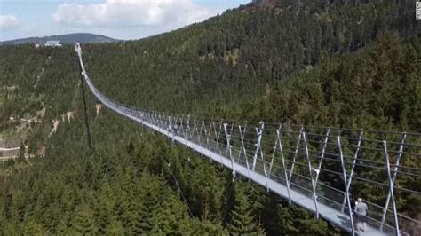 Worlds Longest Suspension Bridge Been Opened In Czech Republic