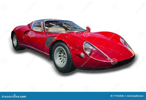 Red Sports Car Isolated Editorial Photo Image Of Tires 71932836