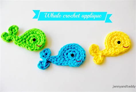 Easy Whale Crochet Applique Andreas Notebook