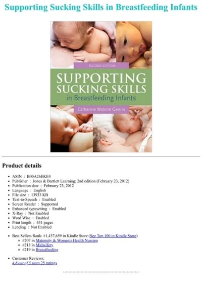 ⚡pdf⚡ Supporting Sucking Skills In Breastfeeding Infants Read Free