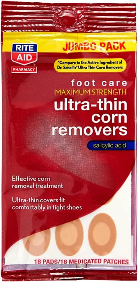 Rite Aid Foot Care Maximum Strength Ultra Thin Corn