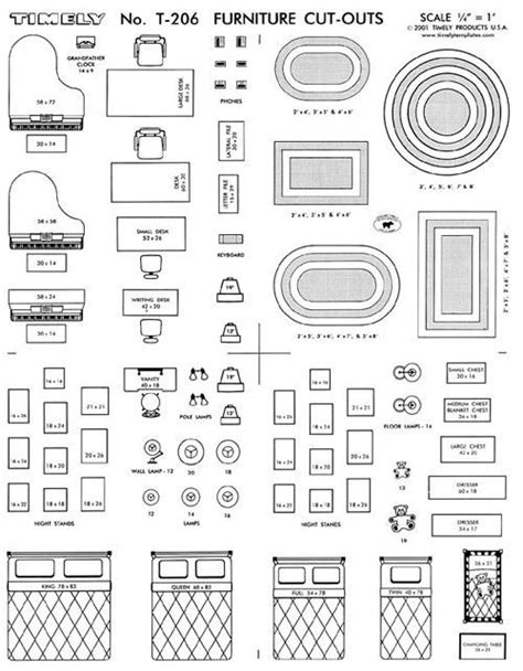 Cut Out Printable Furniture Template Printable Templates