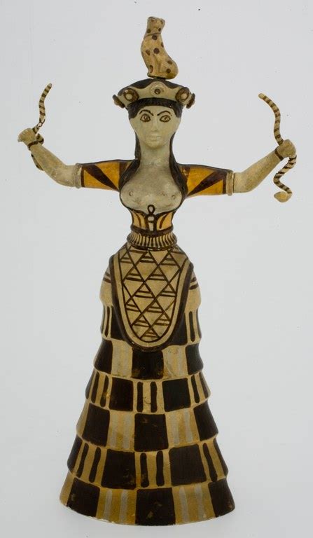 Reproduction Of A Minoan Snake Goddess Figurine — Institute For The