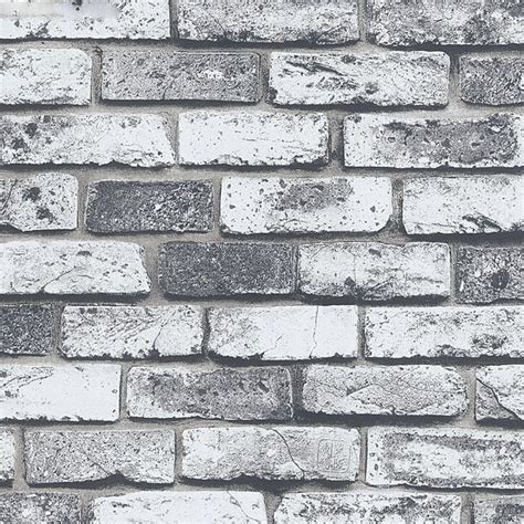 Black And Gray Brick Wallpaper