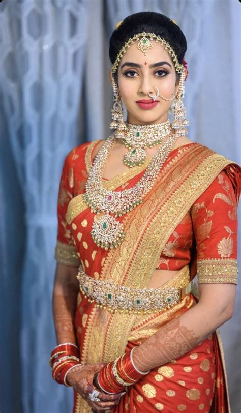 Stunning South Indian Bride In Chokers With Kanjeevaram Sarees Artofit