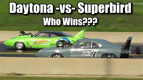 Dodge Daytona Vs Plymouth Superbird Both 6 Second Cars Who Wins
