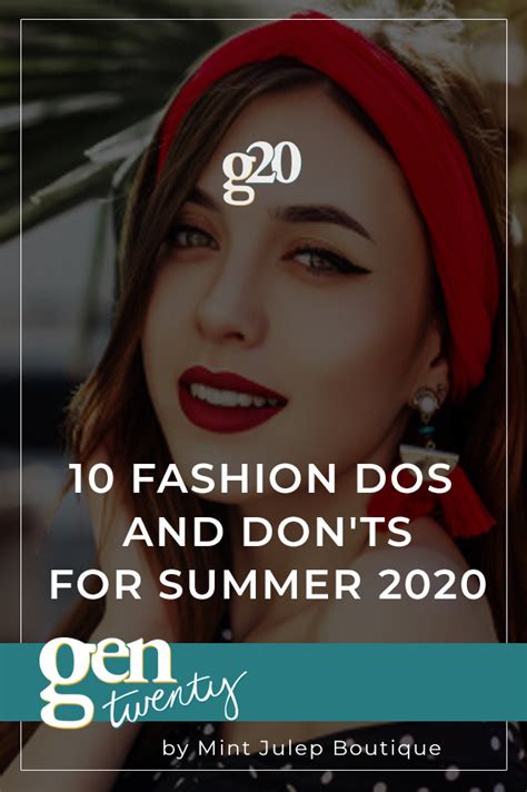 10 Fashion Dos And Donts For Summer 2020 Gentwenty