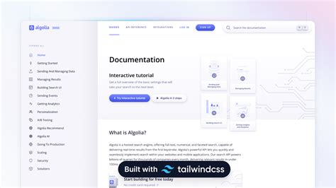 Showcase Example Algolia Docs Tailwindcss Tailwindcss