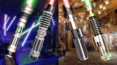 Comparing Galaxys Edge Legacy And Savis Workshop Lightsabers Youtube