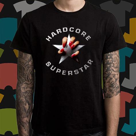 New Hardcore Superstar Hard Rock Band Logo Mens Black T Shirt Size S