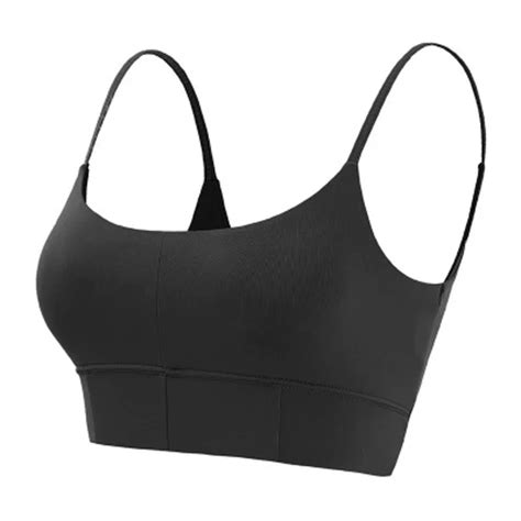 Thin Strap Sports Bra For Women Workout Open Back Strappy Gym Bra Removable Padded Fitness Yoga
