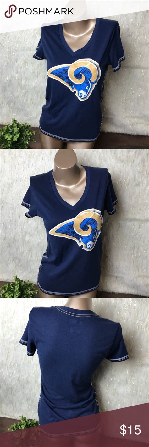 Nfl Las Angelos Rams Womens V Neck Tee Nwt V Neck Tee Womens Vneck Tees