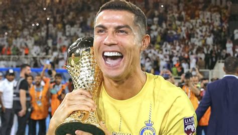 Ronaldo Jubilant After Leading Al Nassr To Victory In Arab Club
