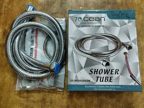 Silver Stainless Steel Jumbo Shower Tube Dimension Size 1 Mtr At Rs