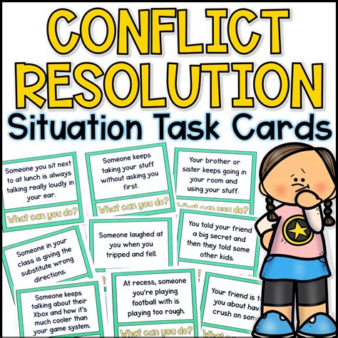 Conflict Resolution Task Cards - Shop The Responsive Counselor