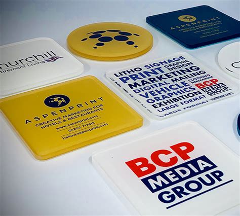 New Product Branded Acrylic Coasters