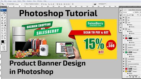 How To Make Banner Design In Photoshop Photoshop Tutorial Product