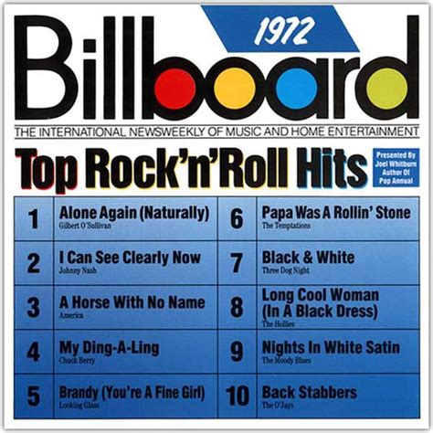 1972 Top 10 Billboard Music Charts Billboard Hits