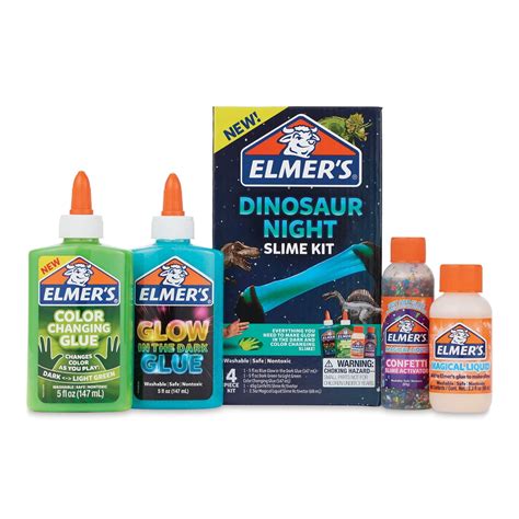 Buy Elmers Glue Slime Kit Dinosaur Night Makes Color Changing And
