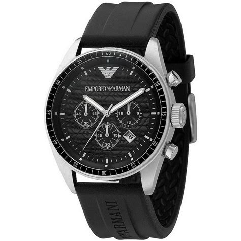 Mens Emporio Armani Watch Ar0527 Chronograph Crivelli Shopping