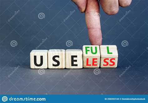 Useful Or Useless Symbol Concept Words Useful Or Useless On Wooden