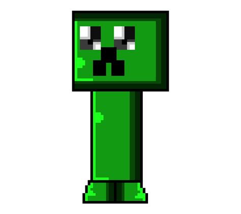 Minecraft Creeper Face Pixel Art