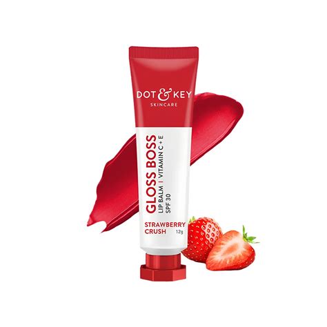 Dot And Key Gloss Boss Tinted Lip Balm Strawberry Crush Price Buy Online At Best Price In India