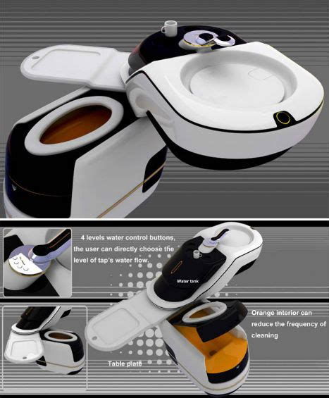 Water Saving All In One Integrated Toilets Of The Future Designs
