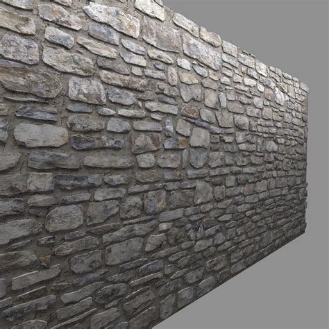 3D model VR / AR ready Masonry Stone Wall 2 | CGTrader