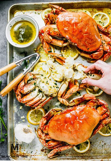 The Best Oven Roasted Dungeness Crab Recipe Munchkin Time