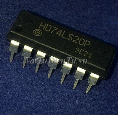 HD74LS20P 74LS20 DIP14 IC số Dual 4 input Positive NAND gates