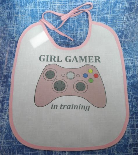 Girl Gamer In Training Xbox Baby Bib By Playbox Designs On