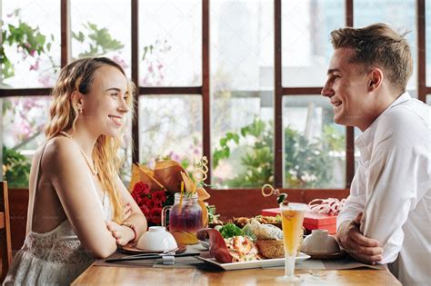 Young Couple At First Date Stock Photos Motion Array