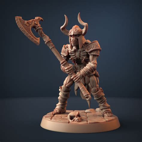 Dnd Skeleton Miniature Draugr C Dnd Dungeons And Dragons Etsy