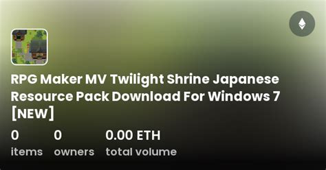 Rpg Maker Mv Twilight Shrine Japanese Resource Pack Download For