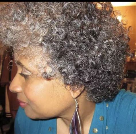 Salt And Pepper Afro Kinky Grey Human Hair Wigs Short 34 Human Hair