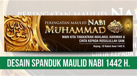 Desain Spanduk Banner Maulid Nabi Muhammad Saw Di Coreldraw Edukasi