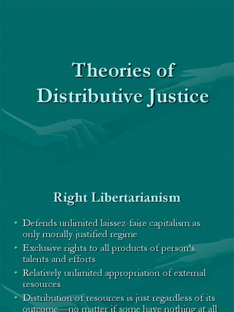 Theories Of Distributive Justice Political Theories Justice