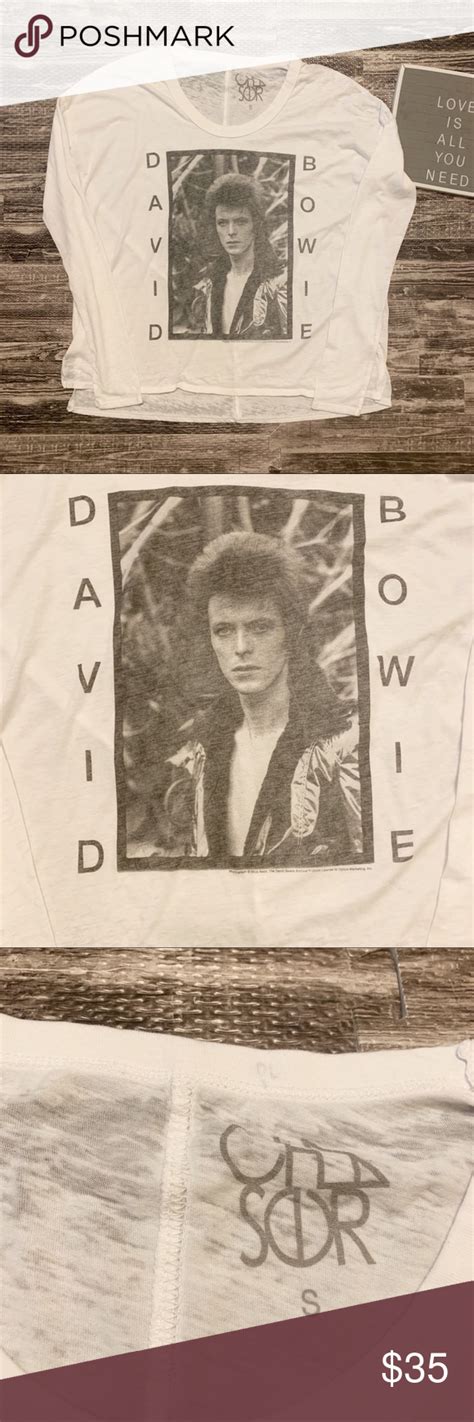 Chaser David Bowie Burnout Long Sleeve Shirt David Bowie Long Sleeve