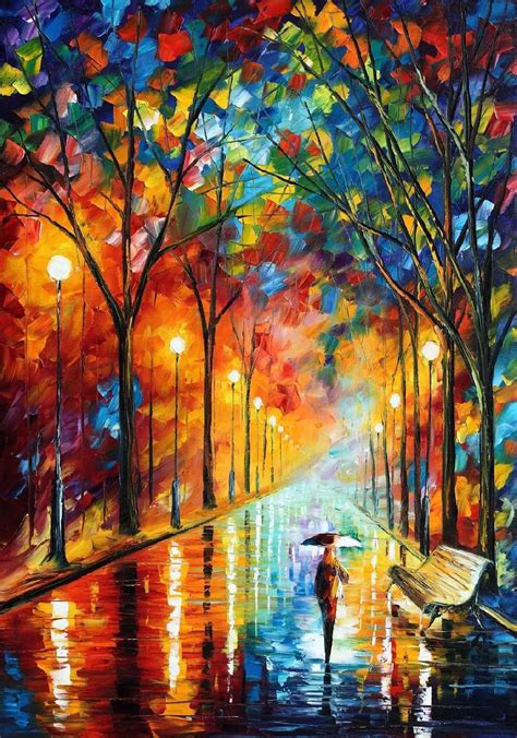 Beautiful Painting Home Decor Before The Celebration Colorful Oil