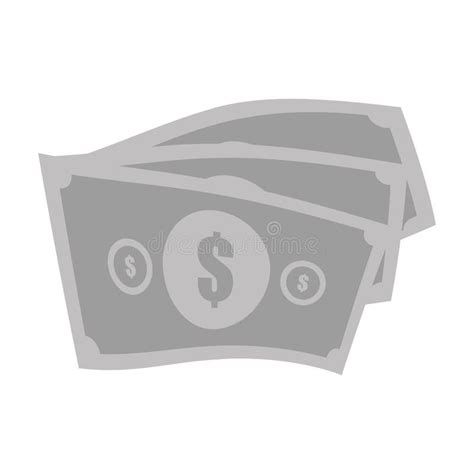 Money Bills Cash Dollar Design Outline Stock Vector Illustration Of Linear Finance