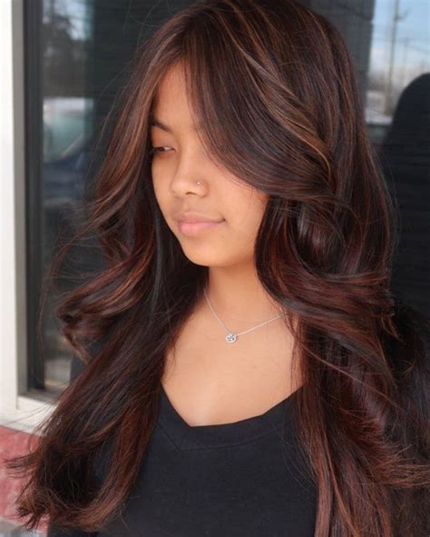 30 Awesome Ways To Sport Highlights On Black Hair Dark Brown Hair