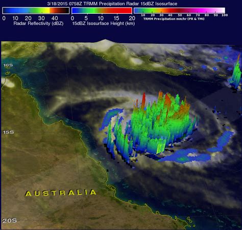 Nasa Sees Tropical Cyclone Nathan Sporting Hot Towers Heavy Rainfall